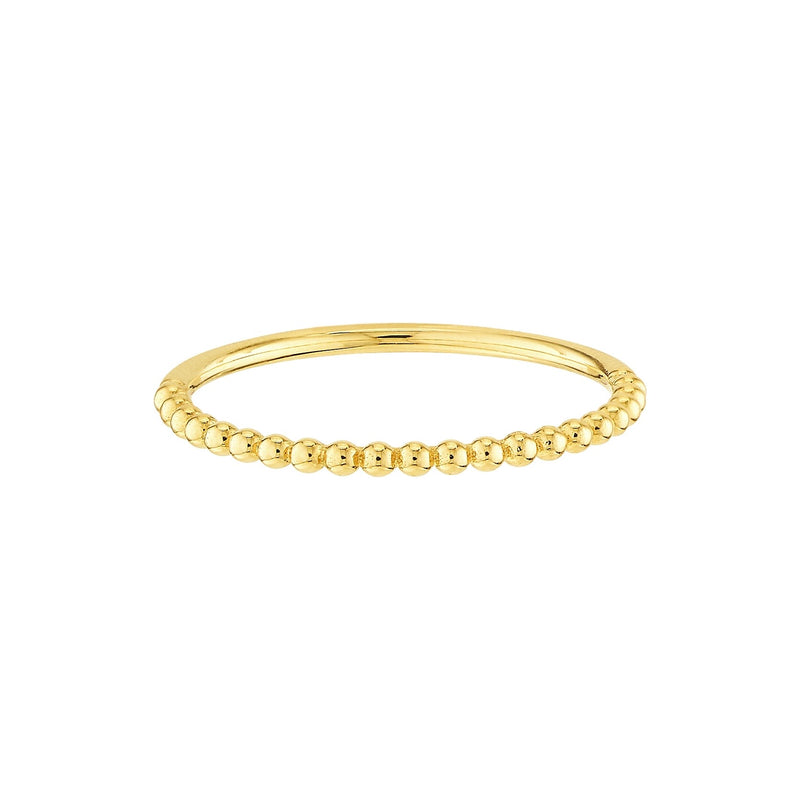 mini gold bead ring
