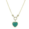 dressy turquoise heart necklace 