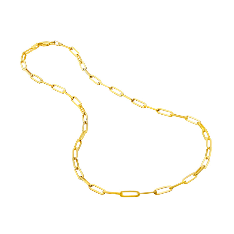 14k paperclip necklace