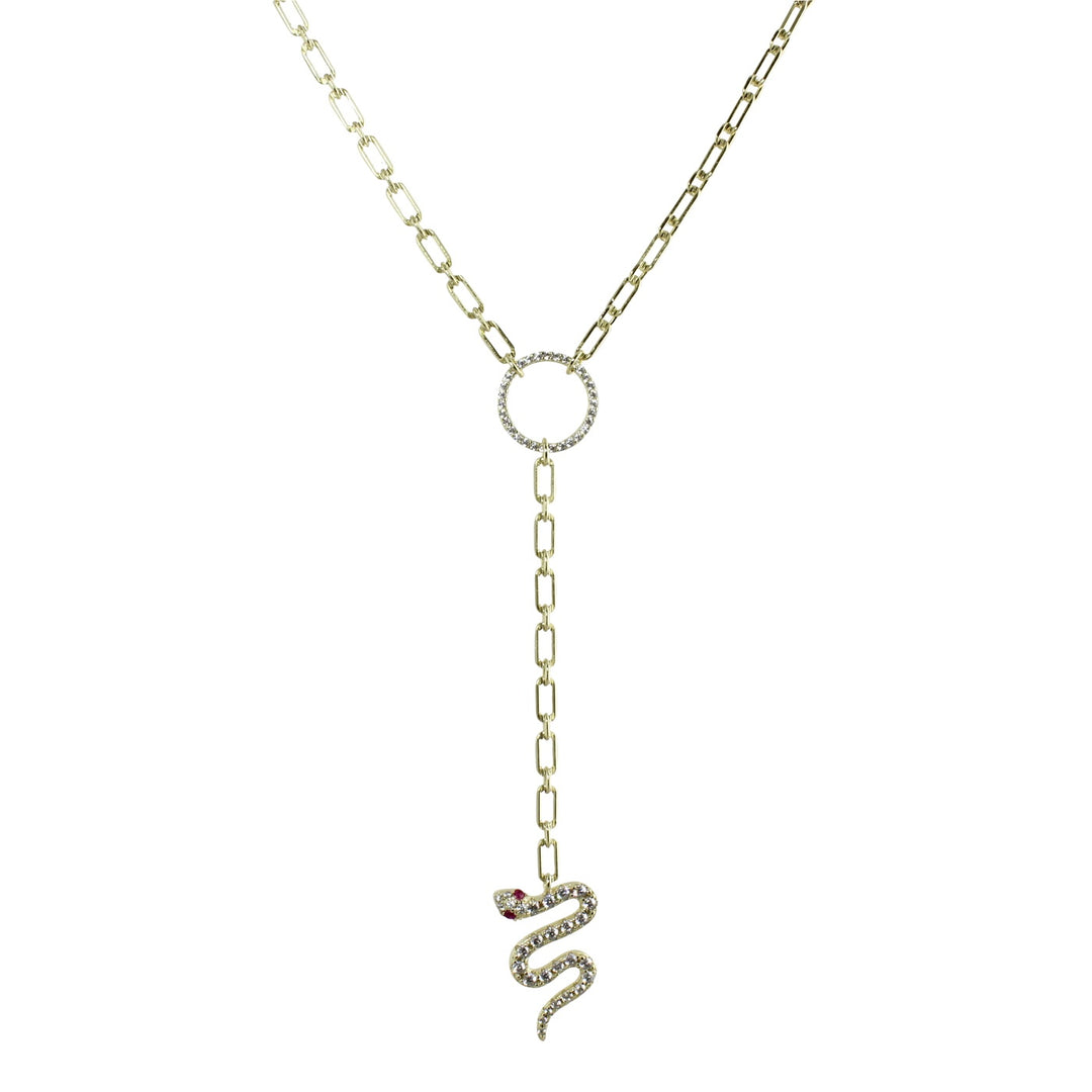 snake lariat necklace