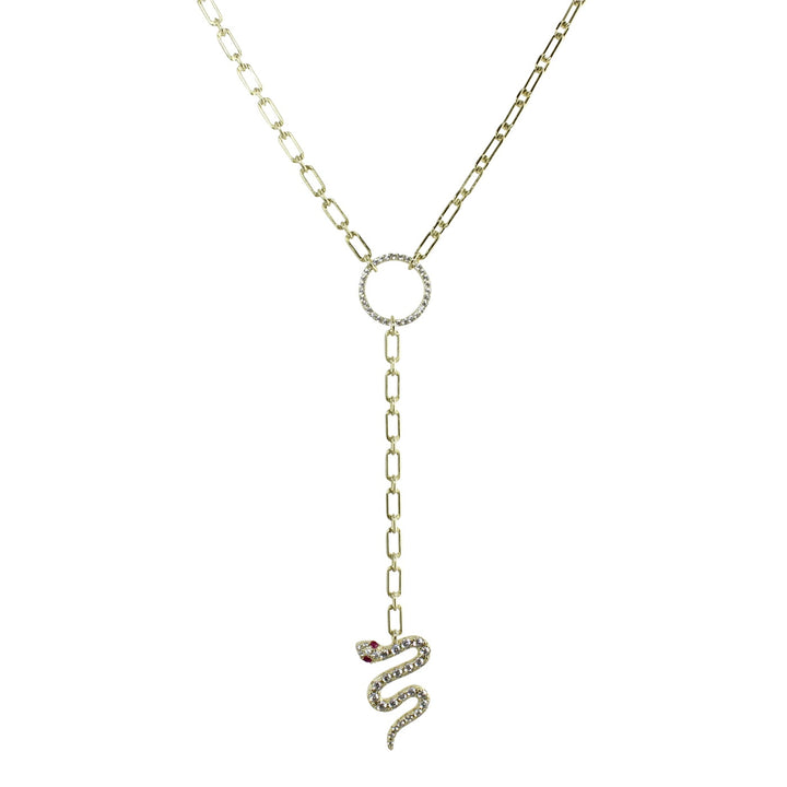 snake lariat necklace