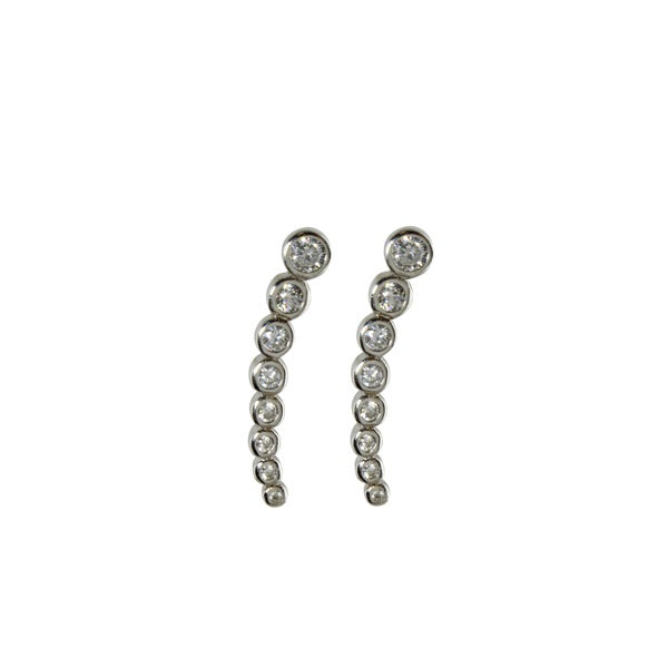 CZ BEZEL EAR CLIMBER