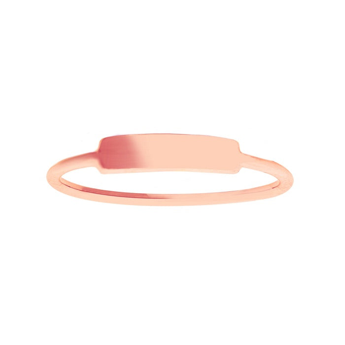 MINI ID RING 14K
