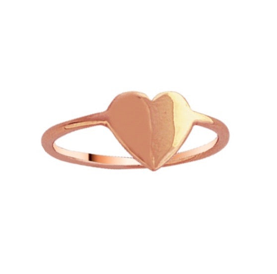GOLD HEART RING 14k
