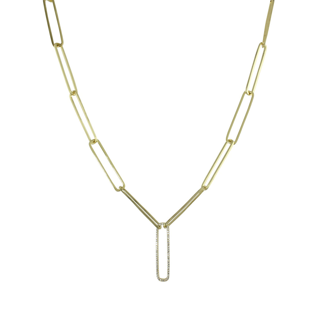 big paperclip link necklace