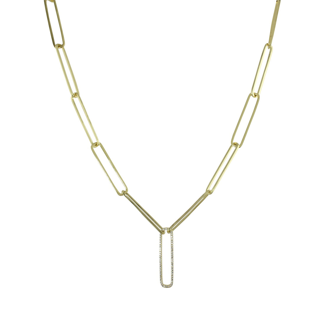 big paperclip link necklace