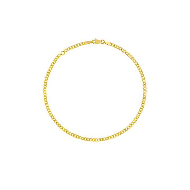 14K CURB CHAIN ANKLET