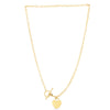 14K GOLD HEART TOGGLE NECKLACE