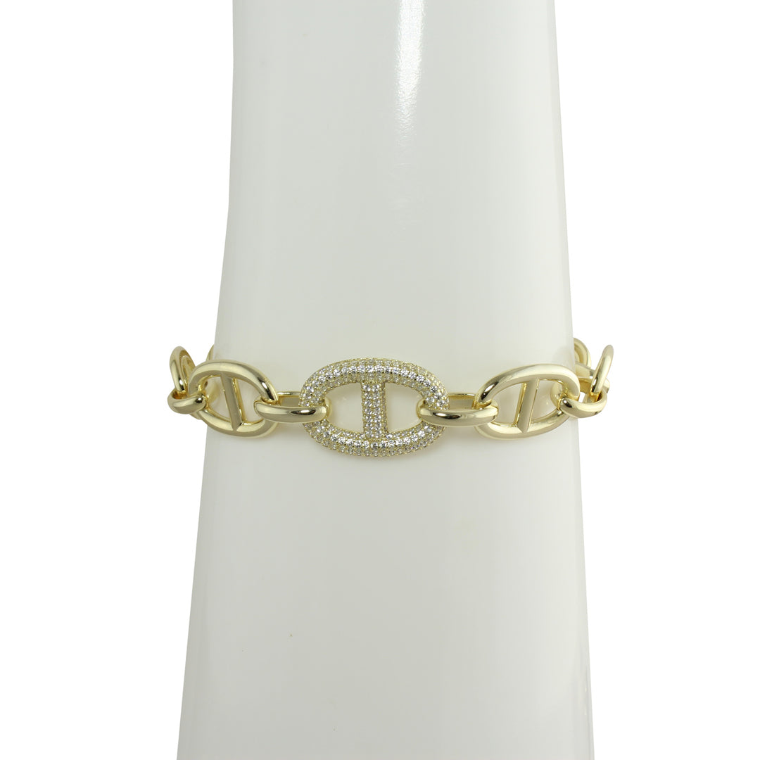 SINGLE PAVÈ LARGE MARINER  BRACELET