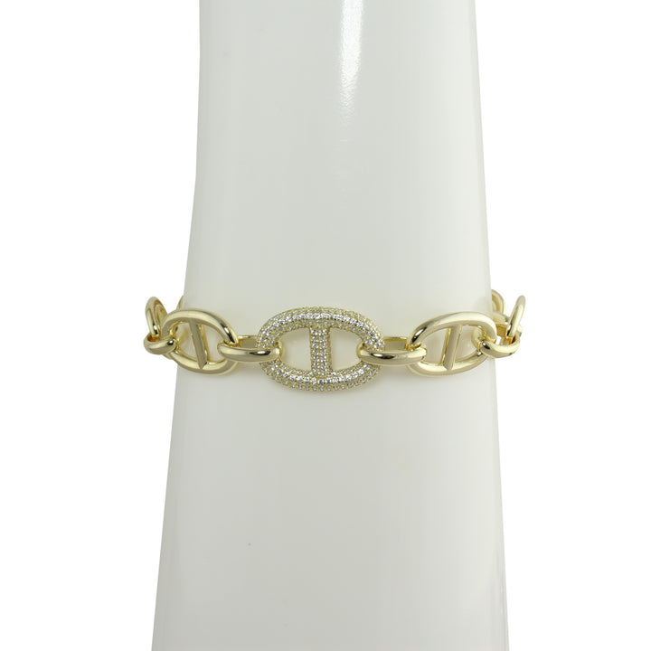 SINGLE PAVÈ LARGE MARINER  BRACELET