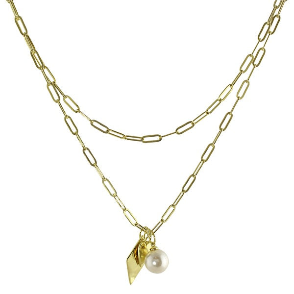 LONG LINK MINI CHARM NECKLACE