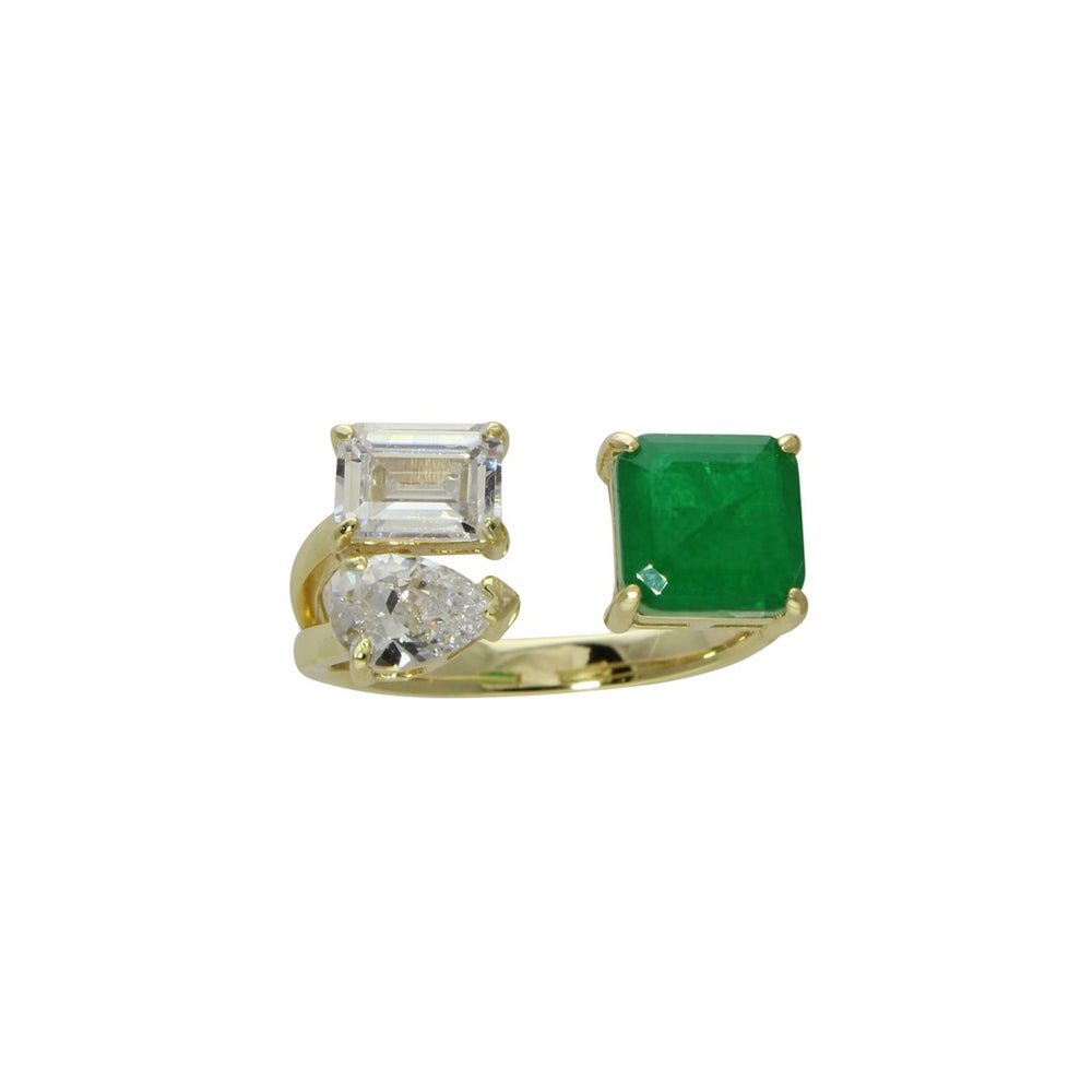 Fancy 3 stone ring