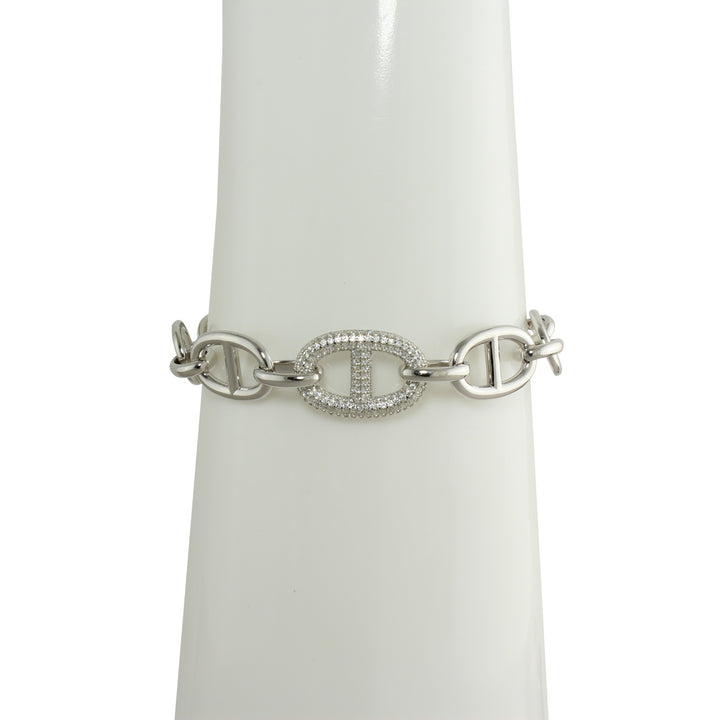 SINGLE PAVÈ LARGE MARINER  BRACELET