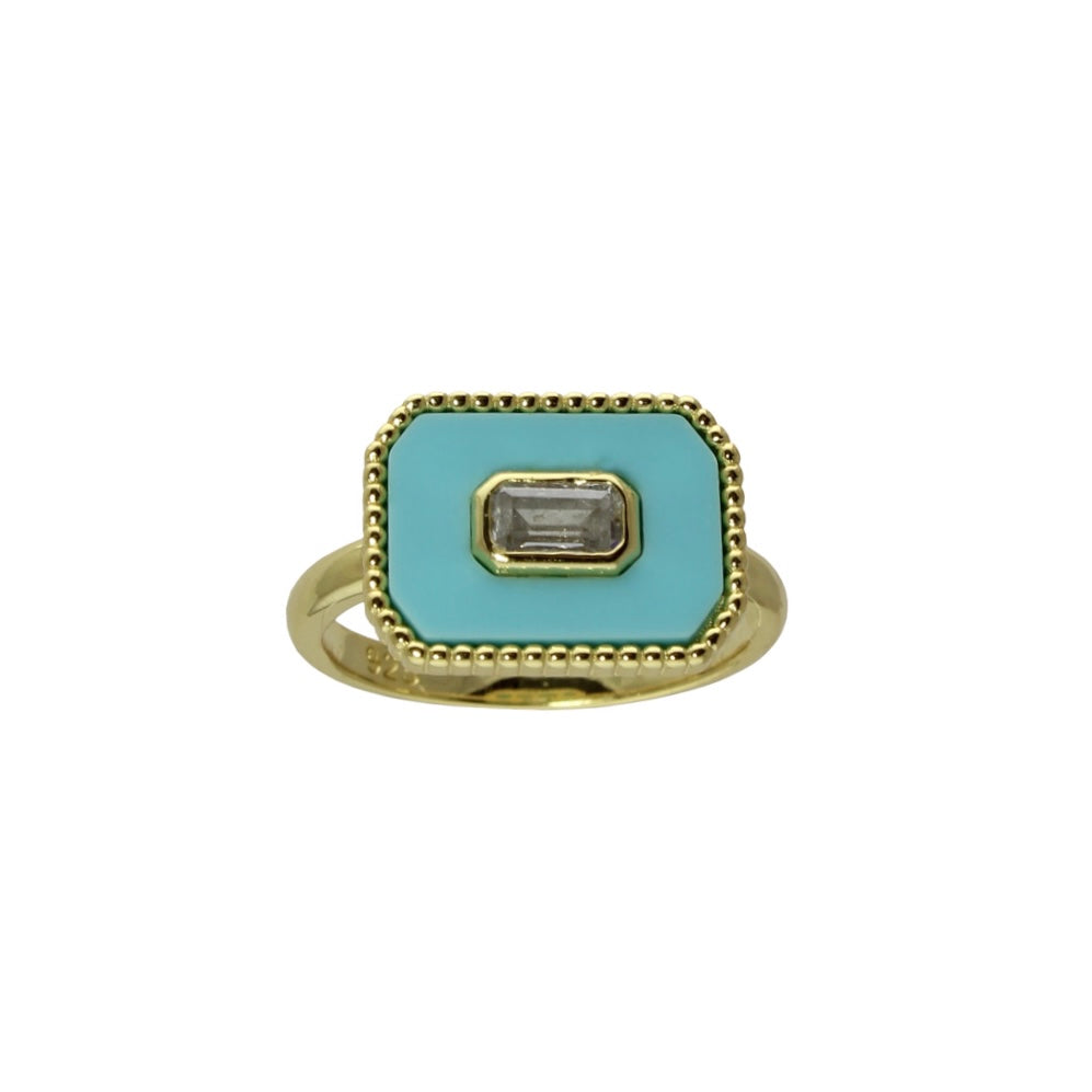 ENAMEL BLOCK RING