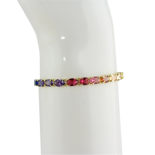 OVAL RAINBOW BOLO