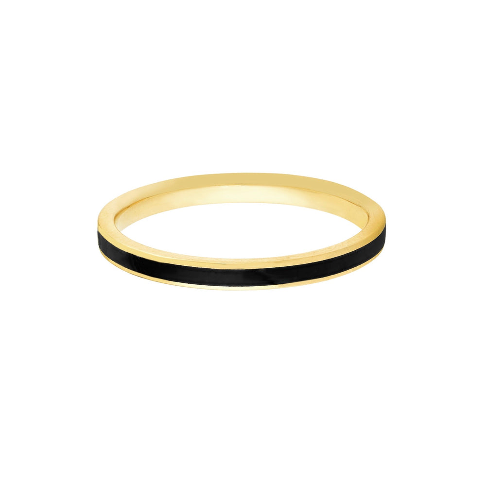 black enamel band