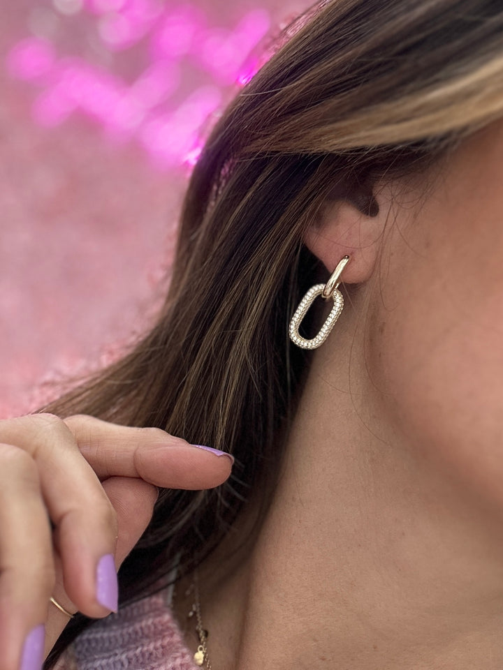 DOUBLE LINK EARRINGS
