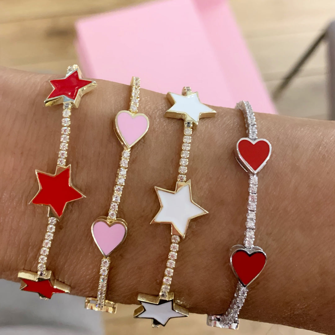ENAMEL STAR BRACELET