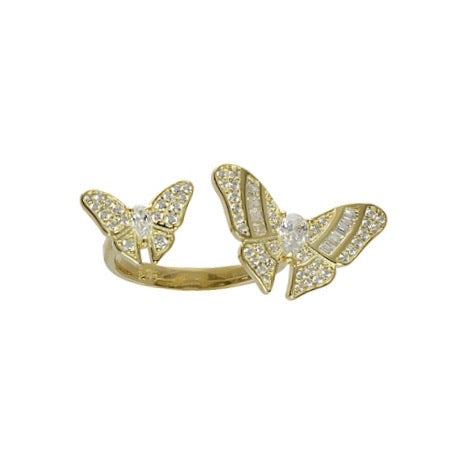 BUTTERFLY CUFF RING