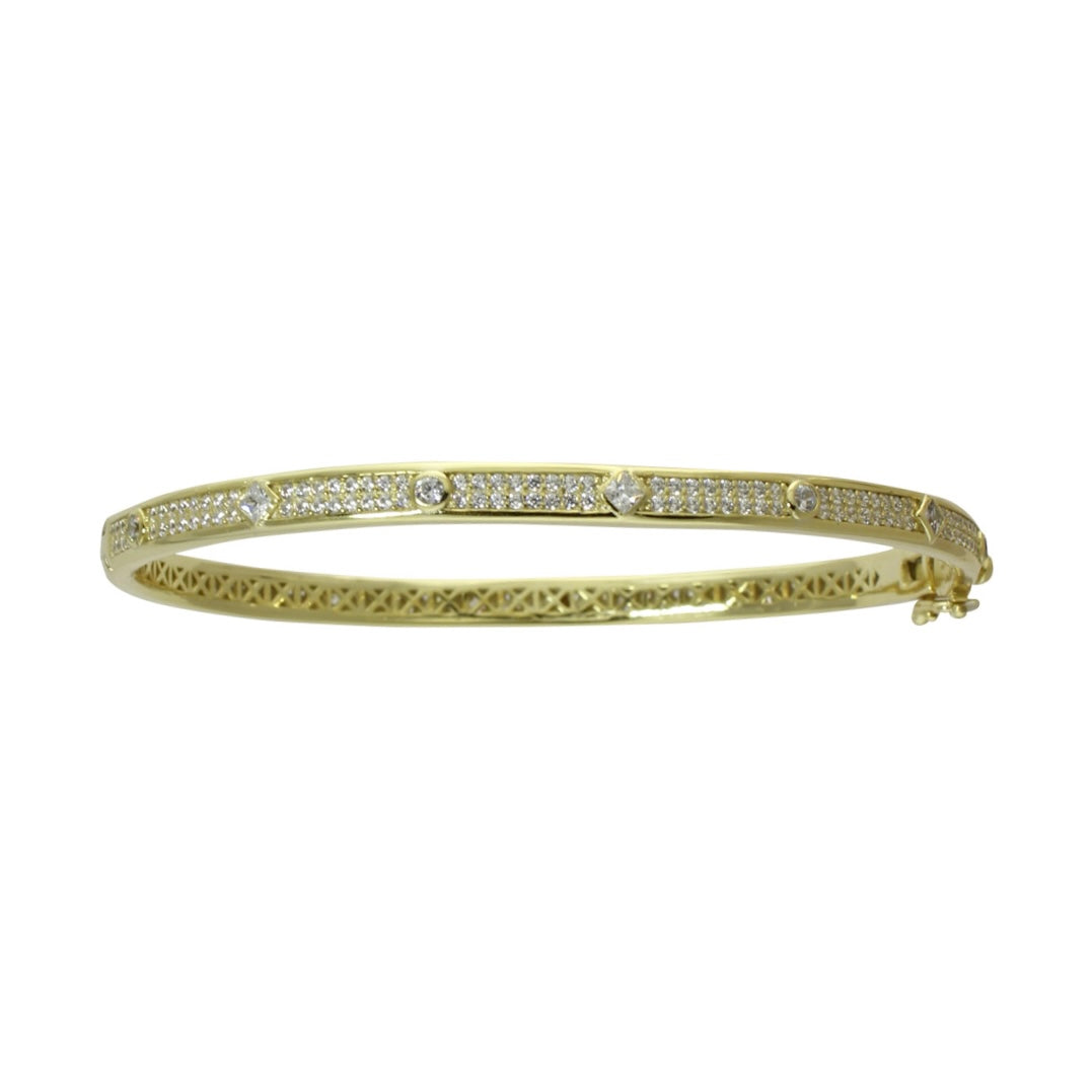 vermeil love bracelet all pavè bangle