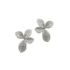 Pavè petals earrings 