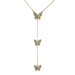 Butterfly drop necklace 