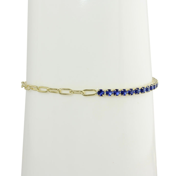 MINI HALF PAPERCLIP TENNIS BRACELET