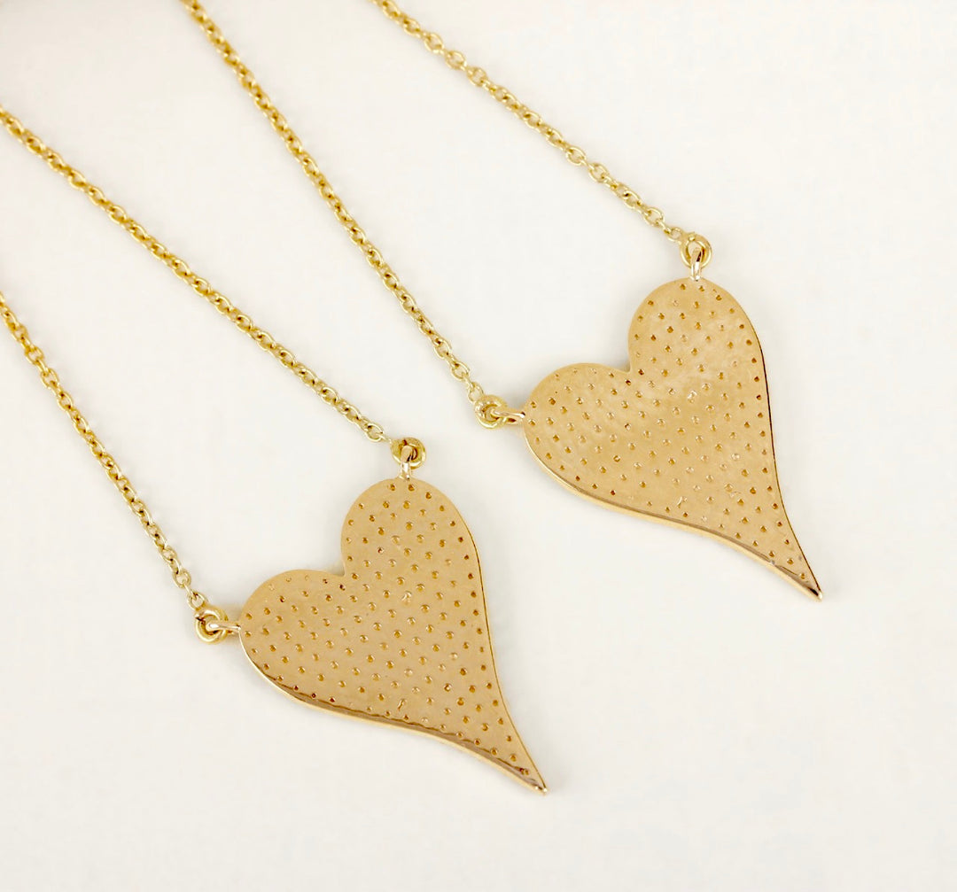 DIAMOND HEART NECKLACE 14K