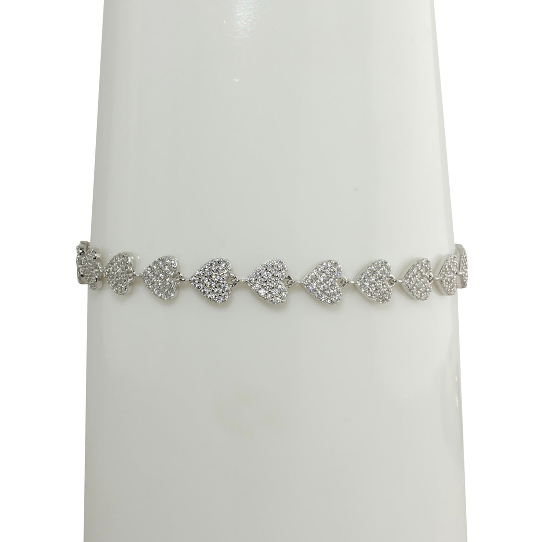PAVÈ HEART TENNIS BRACELET