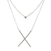 DOUBLE LAYER X NECKLACE