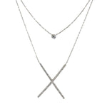 DOUBLE LAYER X NECKLACE