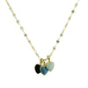 3 enamel hearts necklace