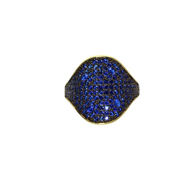 COLOR CURVE TOP RING - adammarcjewels