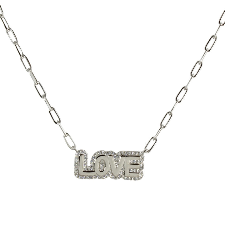 PAVÈ BUBBLE LOVE NECKLACE