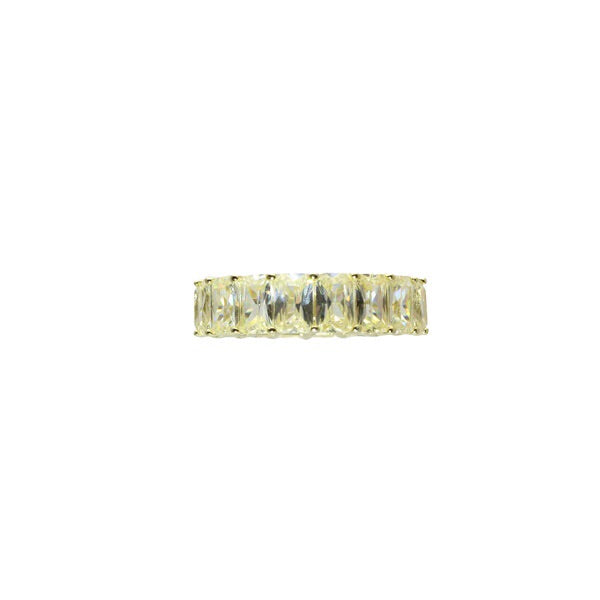 COLORED EMERALD CUT ANNIVERSARY BAND - adammarcjewels