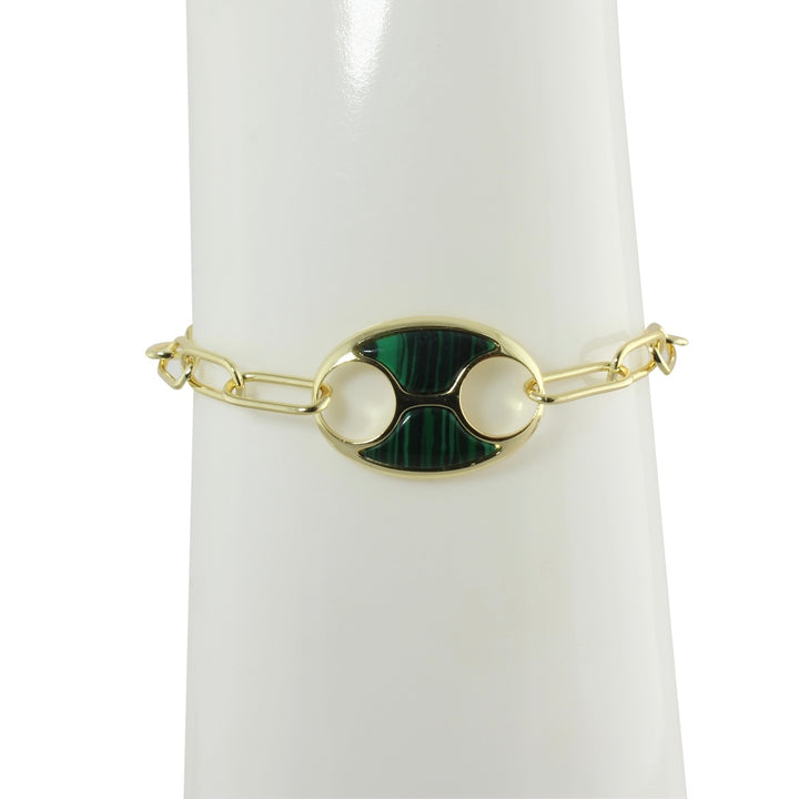 ENAMEL MARINER SINGLE LINK BRACELET