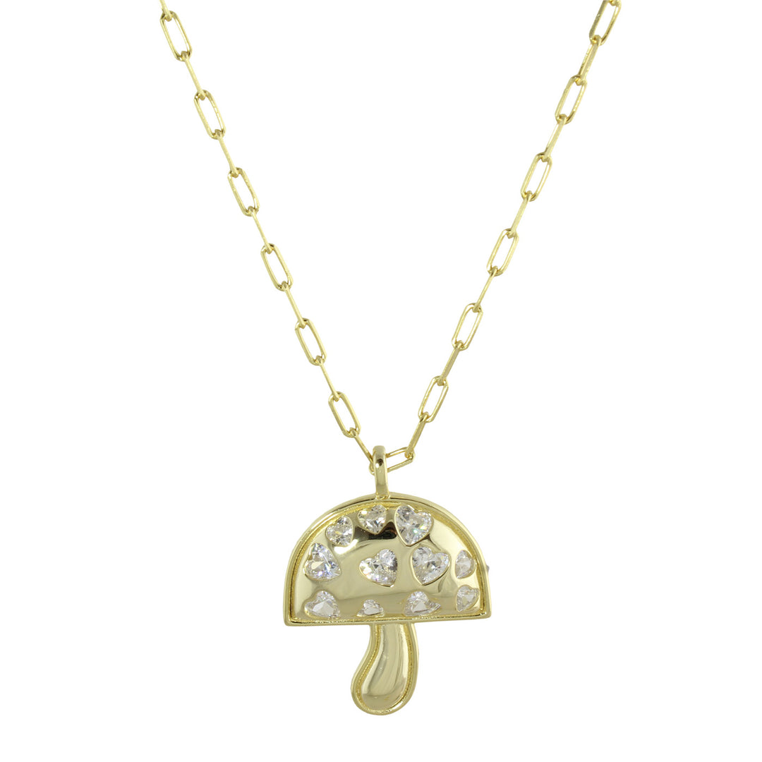 INLAY MUSHROOM NECKLACE