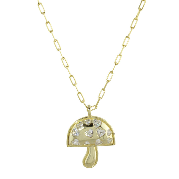 INLAY MUSHROOM NECKLACE