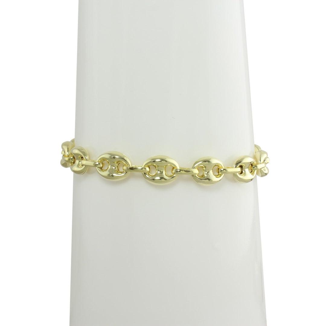 14k PUFFED MARINER BRACELET