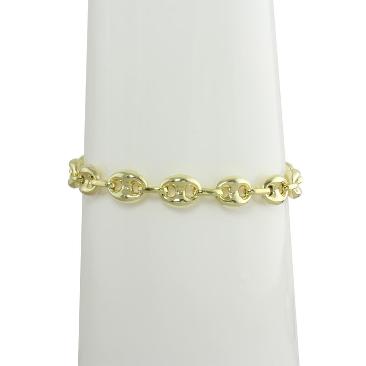 14k PUFFED MARINER BRACELET
