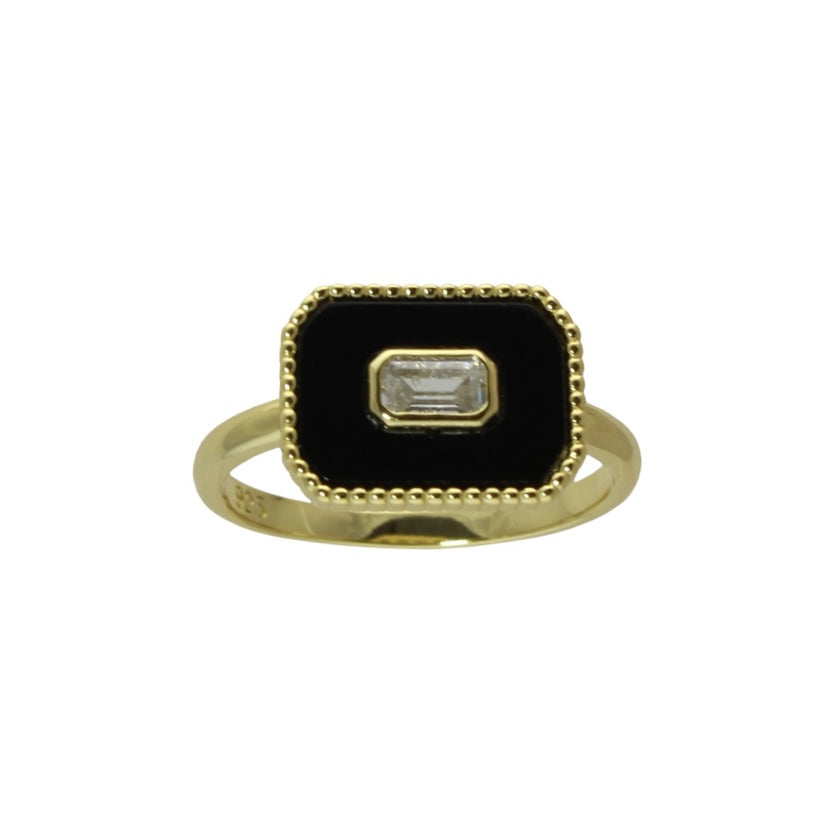 ENAMEL BLOCK RING