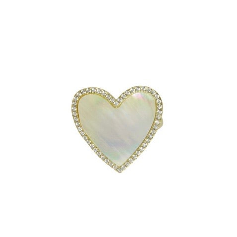 ENAMEL HEART RING