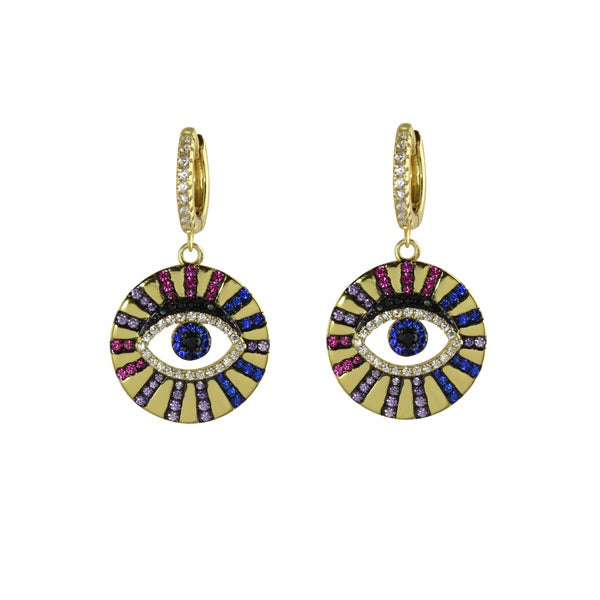 Evil eye earrings 