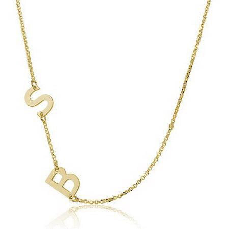 GOLD INITIAL NECKLACE - adammarcjewels
