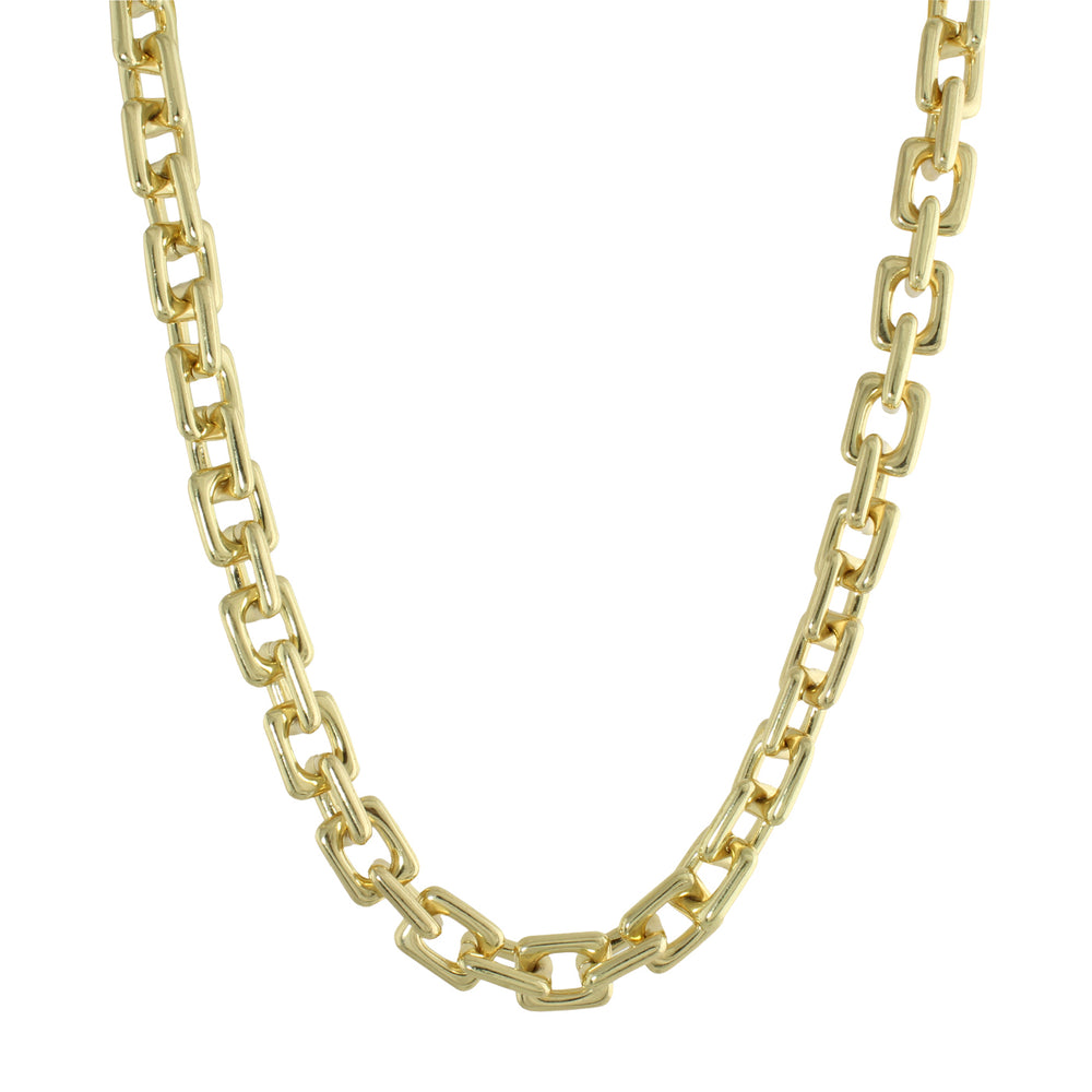 Chunky gold link choker 