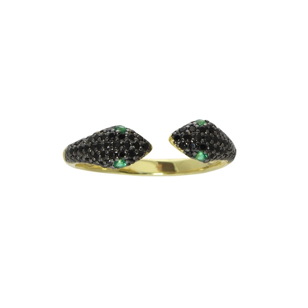 black snake ring cuff