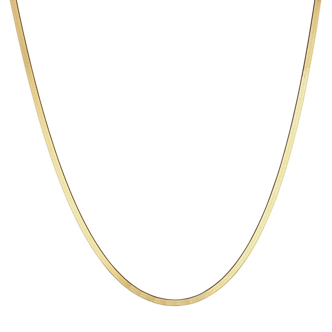 14K HERRINGBONE NECKLACE