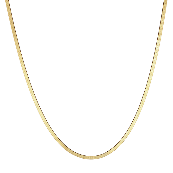 14K HERRINGBONE NECKLACE