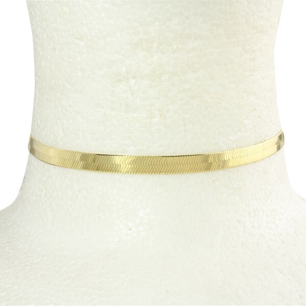 HERRINGBONE CHOKER - adammarcjewels