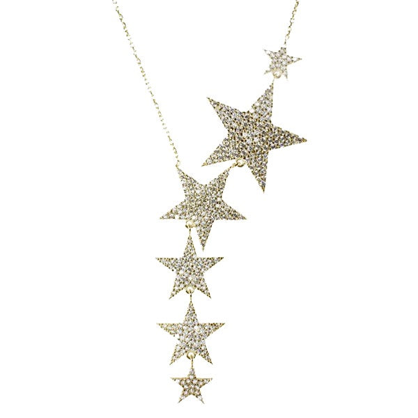 LARGE PAVÈ STARS LARIAT
